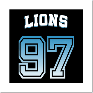 Detroit Lions 97 Posters and Art